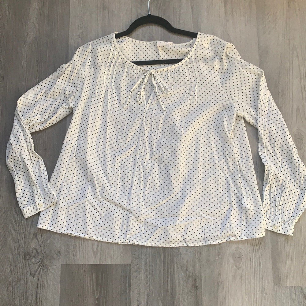 Gap cotton top with tie closure